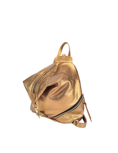Backpack in Leather - Bronze