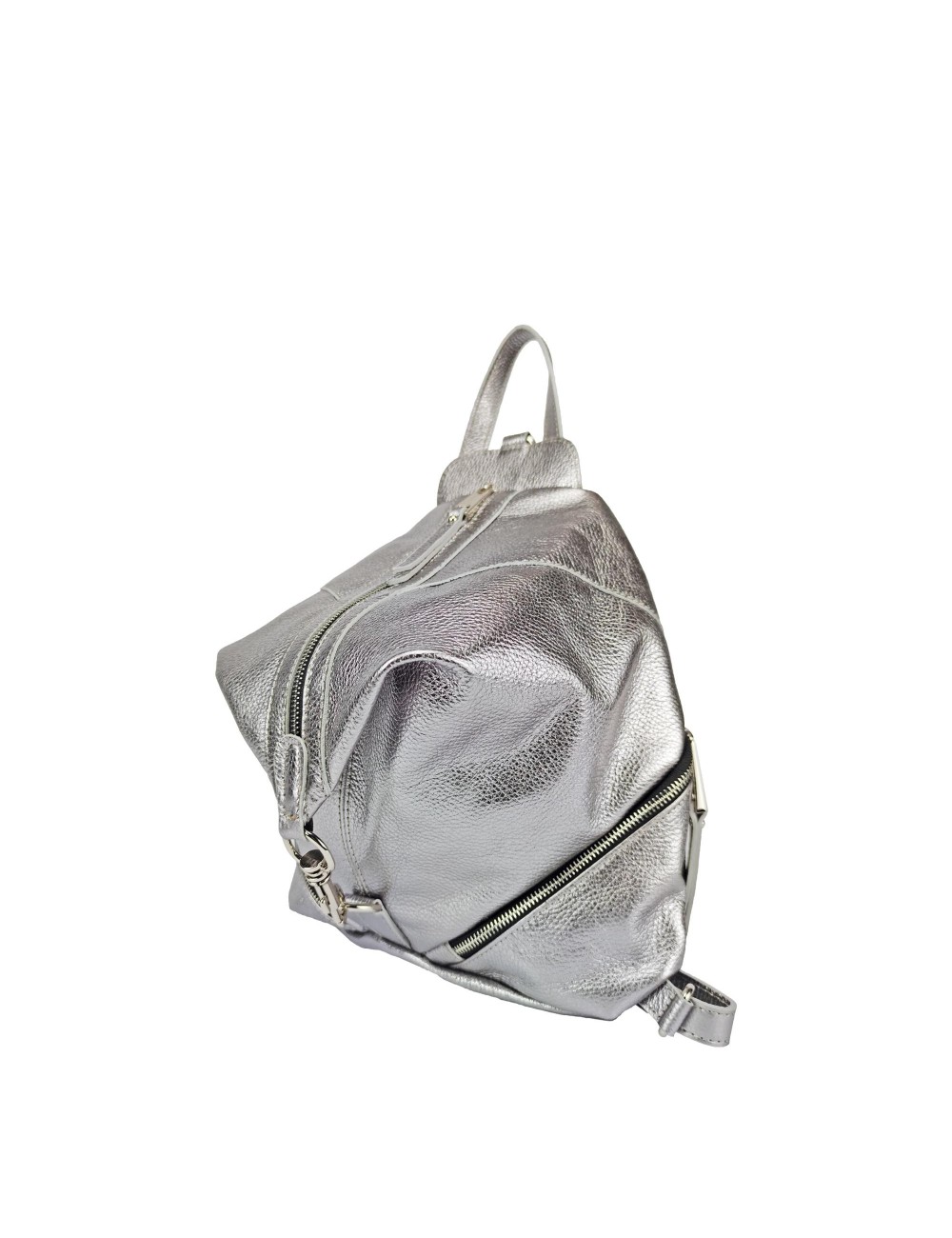Backpack in Leather - Iron
