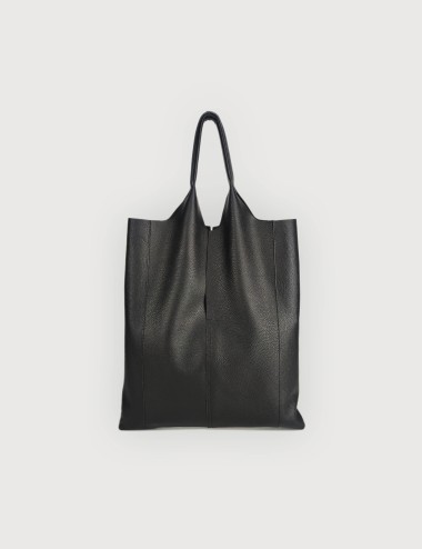Envelope Shopping in Pelle Martellata - Nera