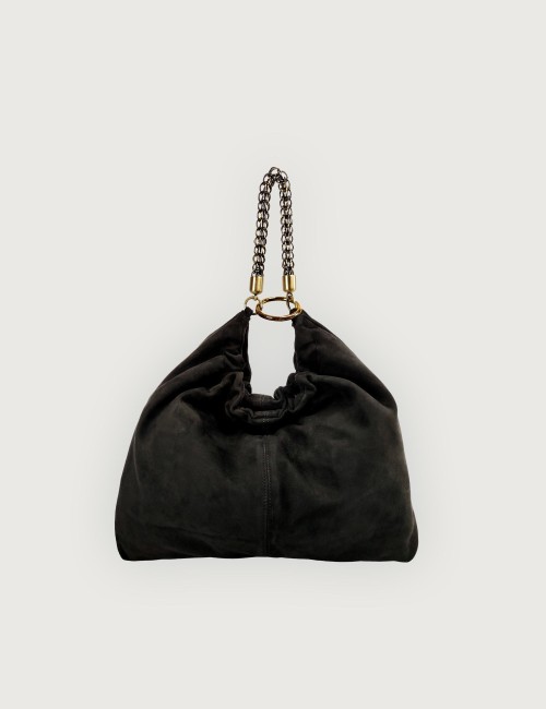 Ewa Simbol in Suede - Nero