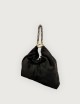 Borsa a Mano Grande Ewa Simbol in Suede - Nero