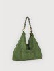 Borsa a Mano Grande Ewa in Suede - Malva