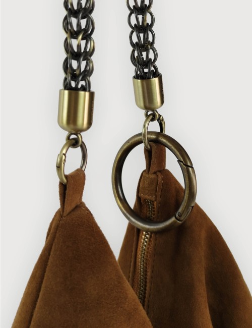 Ewa in Suede with Brushed Bronze Details - Lat color
