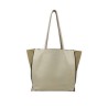 Borsa a Spalla Zeus Shopping in Pelle - Crema